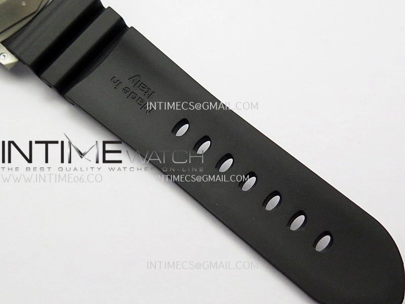 PAM1389 Titanium Submersible Black Ceramic Bezel VSF 1:1 Best Edition Black Dial On Black Rubber Strap P.9010 Clone